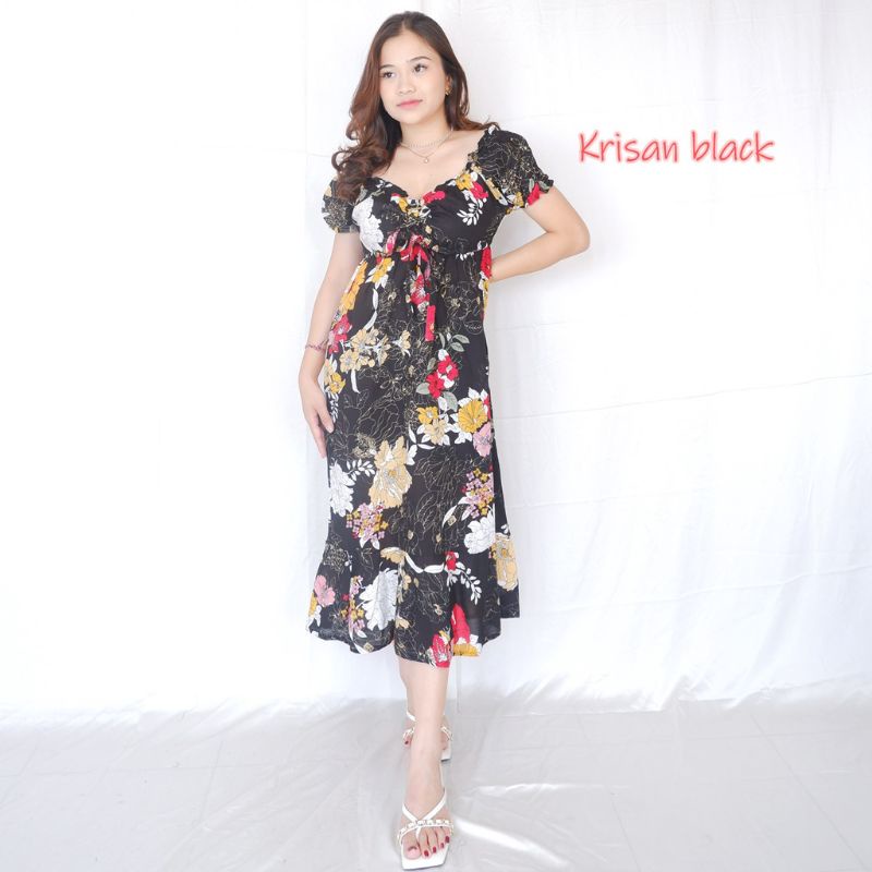 Daster Bali Cassandra Dress Kekinian Bunga