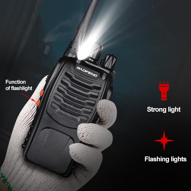 Walkie Talkie Wireless Radio Komunikasi Dual Band Uhf Walky Talky 2 Units Walkie Talkie