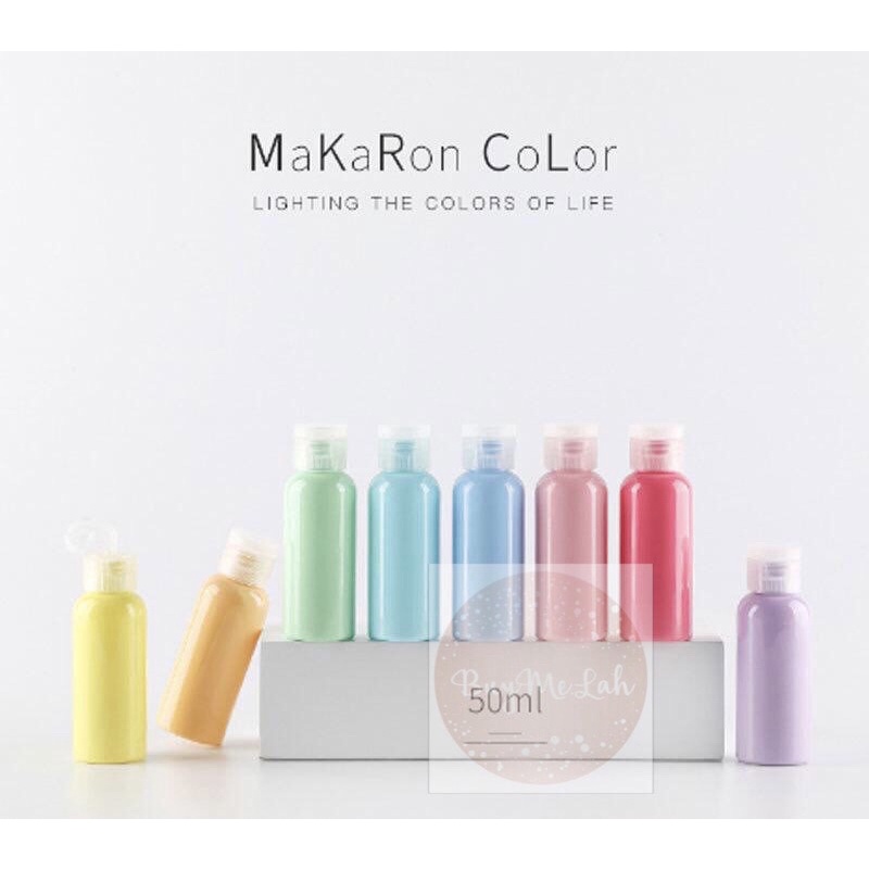 10ml/30ml/50ml Botol FLIPTOP Toner/makeup remover warna Macaron