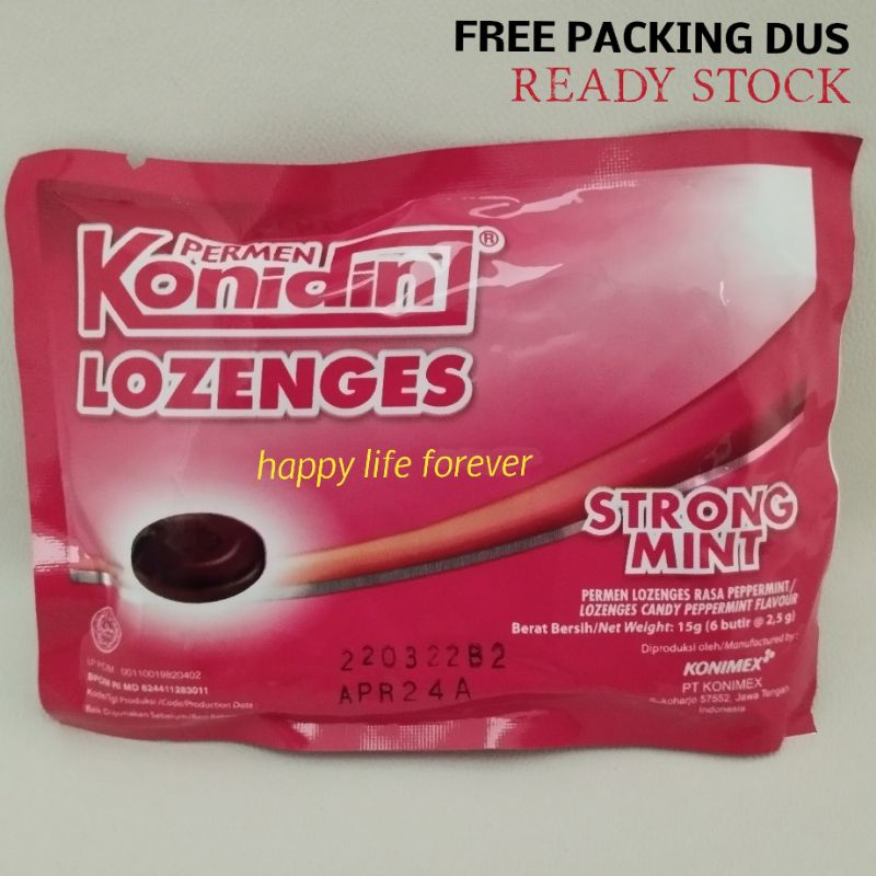 

Permen Konidin Lozenges - Strong Mint - isi 6