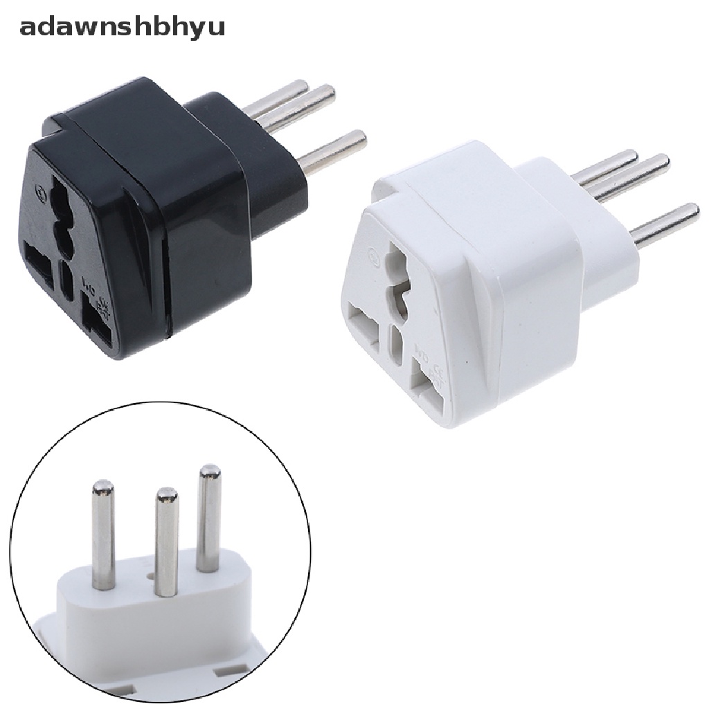 Adawnshbhyu Universal UK/US/EU Ke Swiss Swiss Colokan Listrik AC travel adapter converters ID