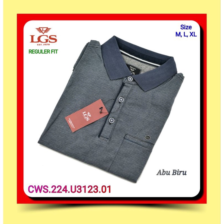 Kaos Kerah Pria LGS CWS.224.U3123.01 Lengan Pendek