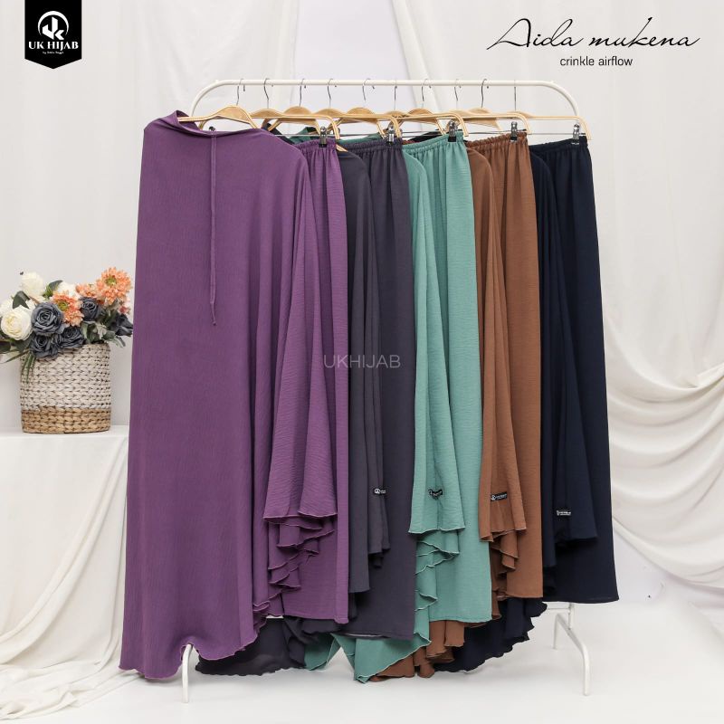 MUKENA AIDA CRINKLE AIRFLOW / MUKENAH DAILY / MUKENA JUMBO / MUKENA DEWASA / MUKENAH MURAH