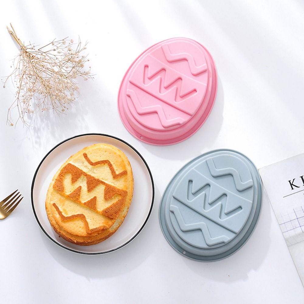 Preva Telur Paskah Besar Handmade Dekorasi Liburan Baking Pan Cetakan Silikon