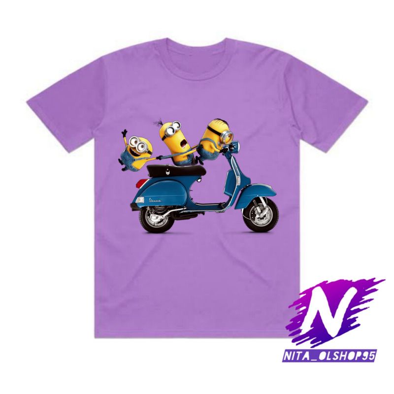 baju anak kaos anak minions vespa