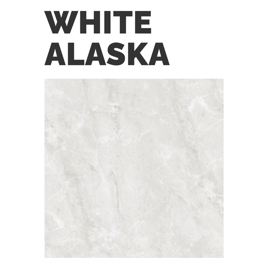 INDOGRESS GRANIT TILE WHITE ALASKA 60X60 KW1