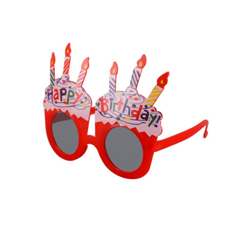 CODKacamata Ulang Tahun Anak Cupcake 3 Lilin New Trend Fashion Terbaru Happy Birthday-FA
