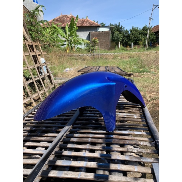 Slebor spakbor depan ninja rr warna biru metalic kualitas orisinil