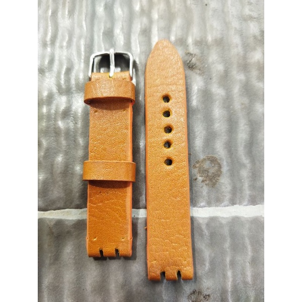 Strap jam Swatch kulit asli