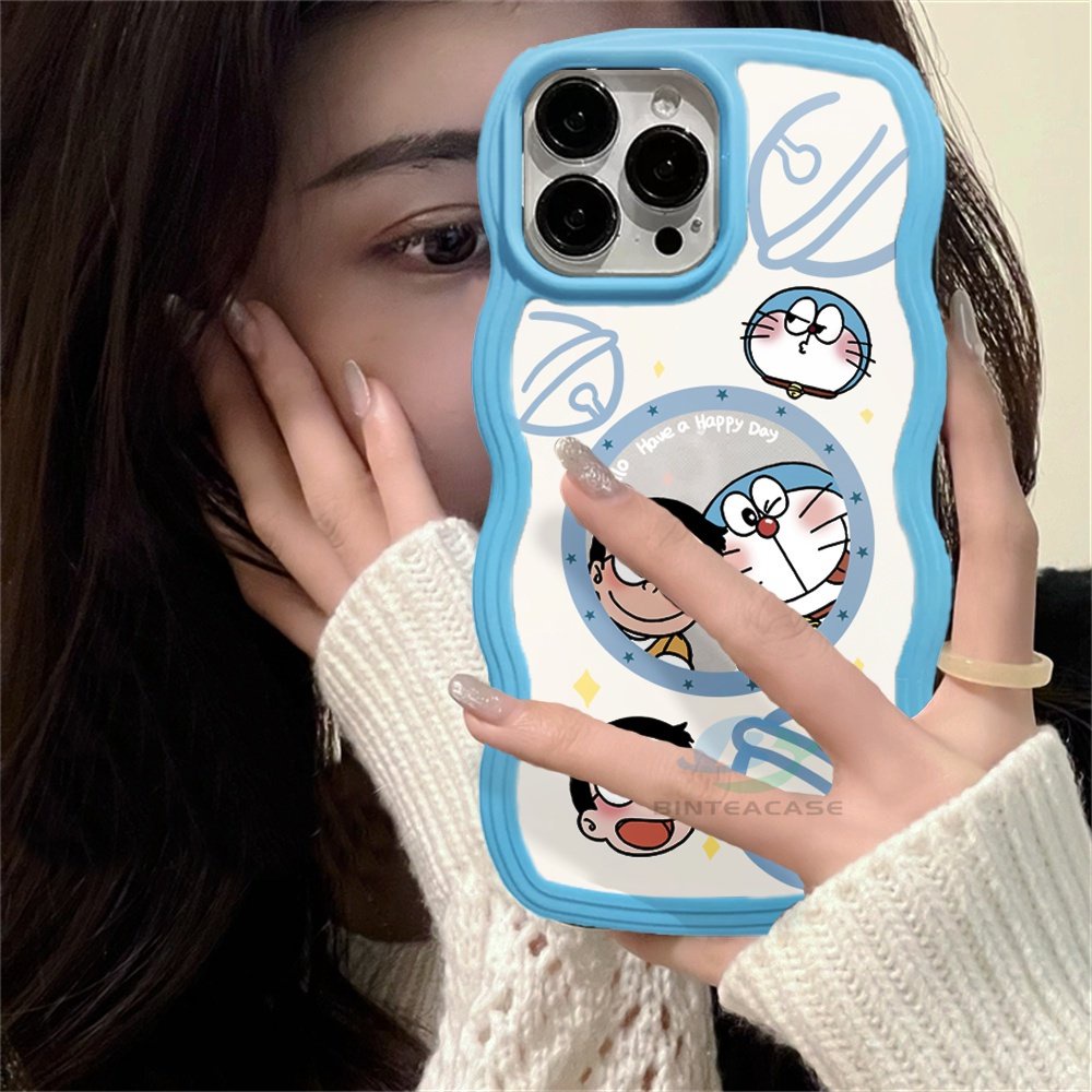Casing TPU IPhone 14 14 Pro MAX 11 Pro 11 Pro MAX 12 12 Pro 12 Pro MAX 13 Pro MAX X XR XS MAX 6 6S 7 8 Plus Motif Doraemon