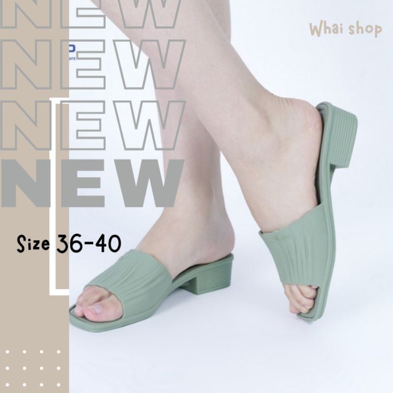 sandal /sepatu wanita hak tinggi/sendal Slop/sandal heels/wedges CLORIE KIMMI 5 CM selop porto lady 