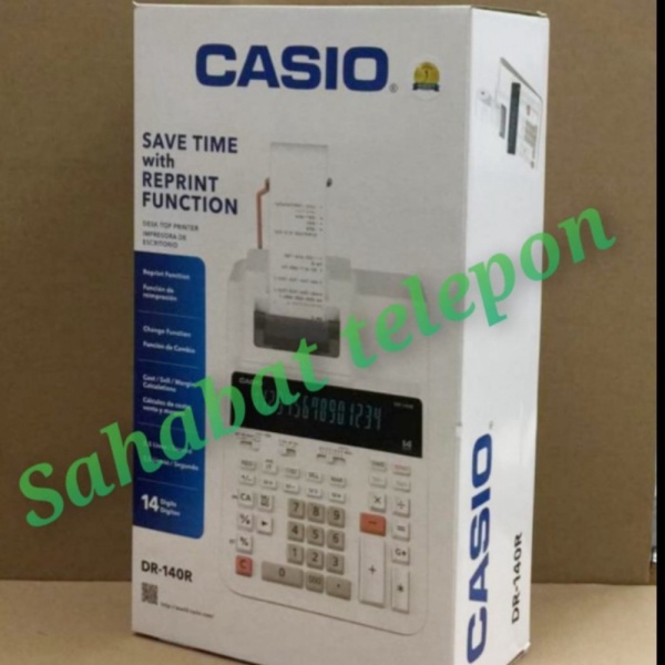 

Dijual perkakas Kalkulator Save Time with Reprint Function CASIO DR-140R 26S Berkualitas