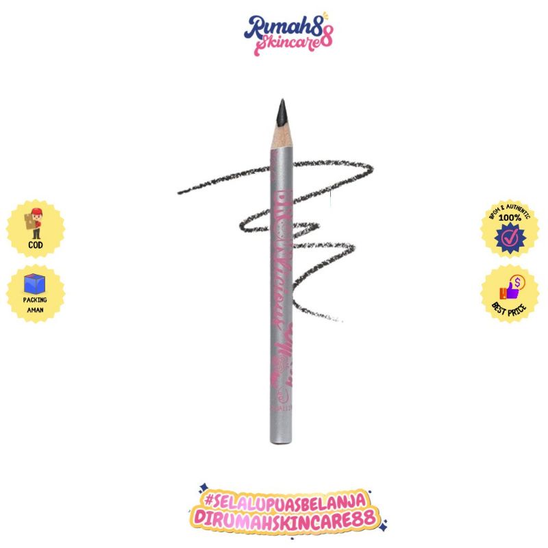 MARSHWILLOW Pensil Alis Browlicious EyeBrow Pencil Dark Brown