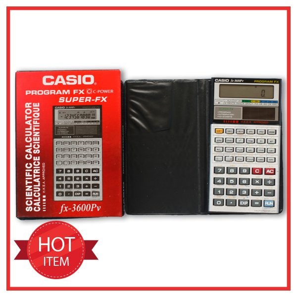 

PRODUK TERBATAS CASIO FX-3600 PV Scientific Calculator Program FX