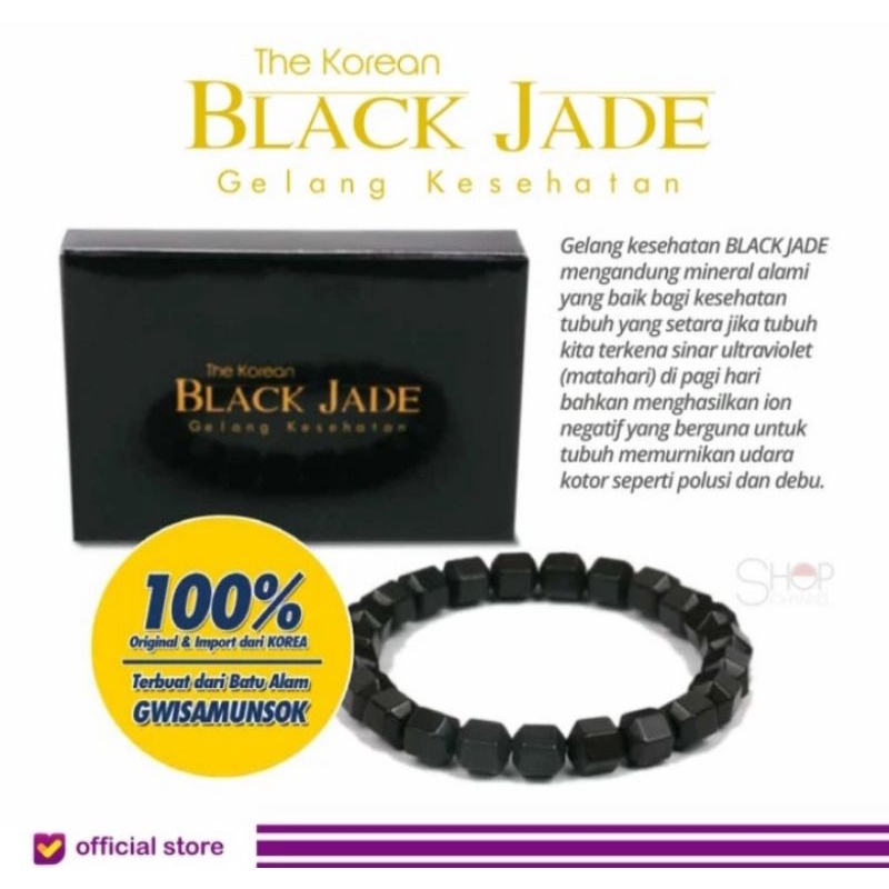 Gelang Kesehatan Black Jade Korea