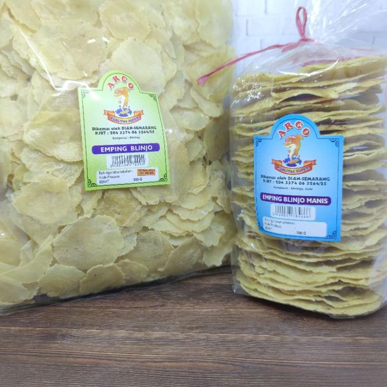 

(P(98)♥) Emping Blinjo Super Spesial / Manis Argo 500gr Remuk paling laris