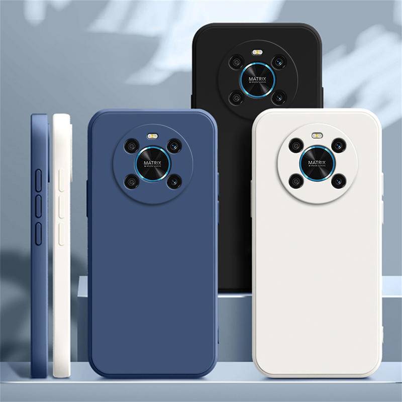 Basic Shockproof Case Untuk Huawei Honor X9 X10 X20 X30 X30i X40i SE 5G Max Lembut Tipis Persegi Cair Silikon Klasik Melindungi Cover