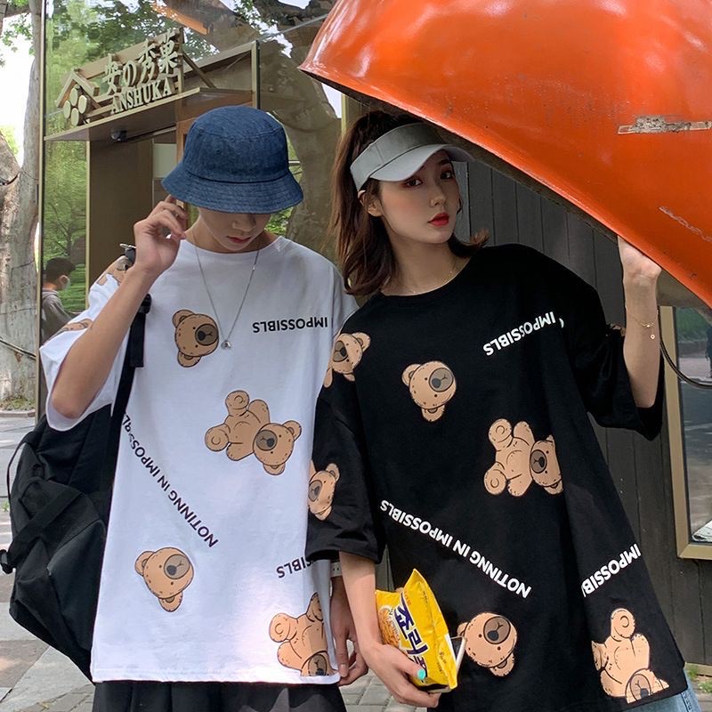 OVERSIZED TEE IMPOSSIBLE BEAR / Atasan Oversized Bigsize / Oversized Import / Oversized Unisex
