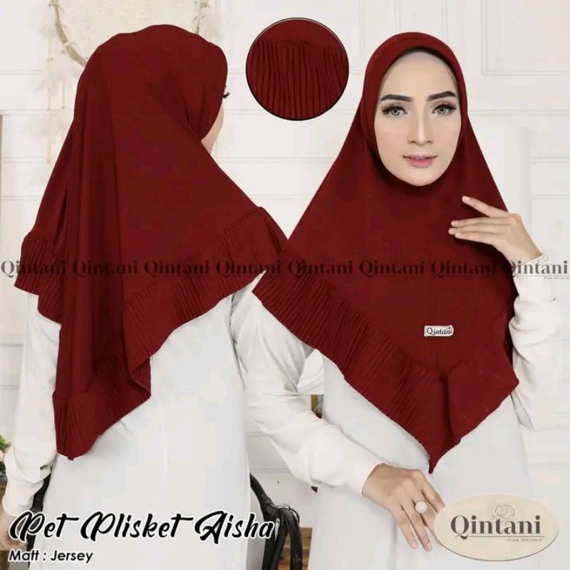 hijab plisket aisha ORI Qintani