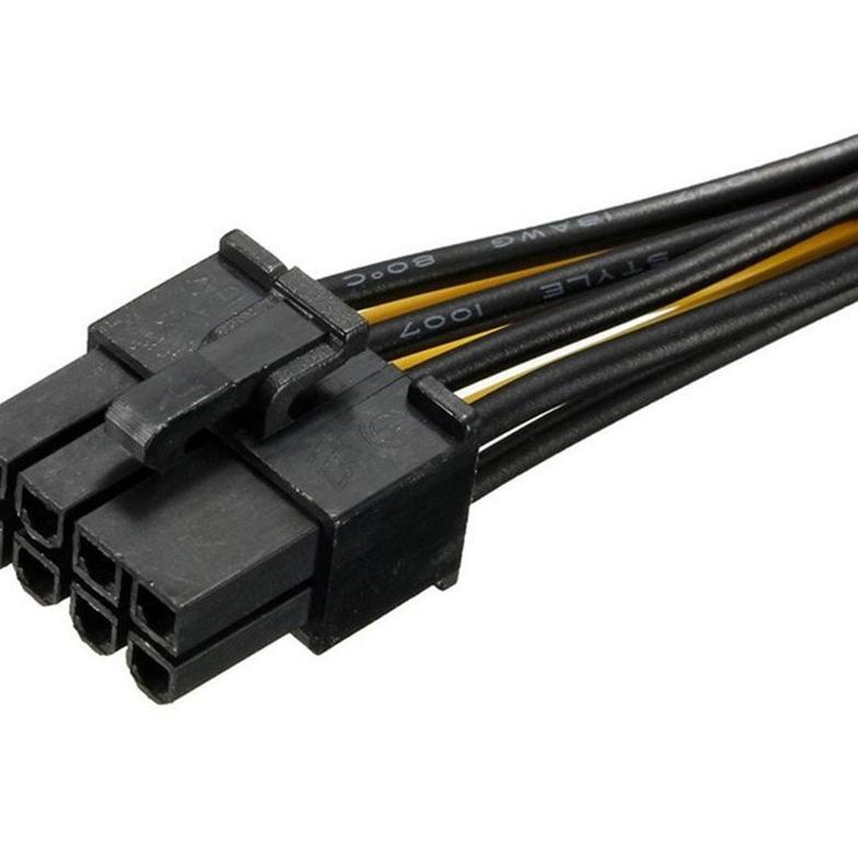 New Kabel Power VGA PCIE 6 Pin To 8 Pin Cabang 2 PCI Express VGA