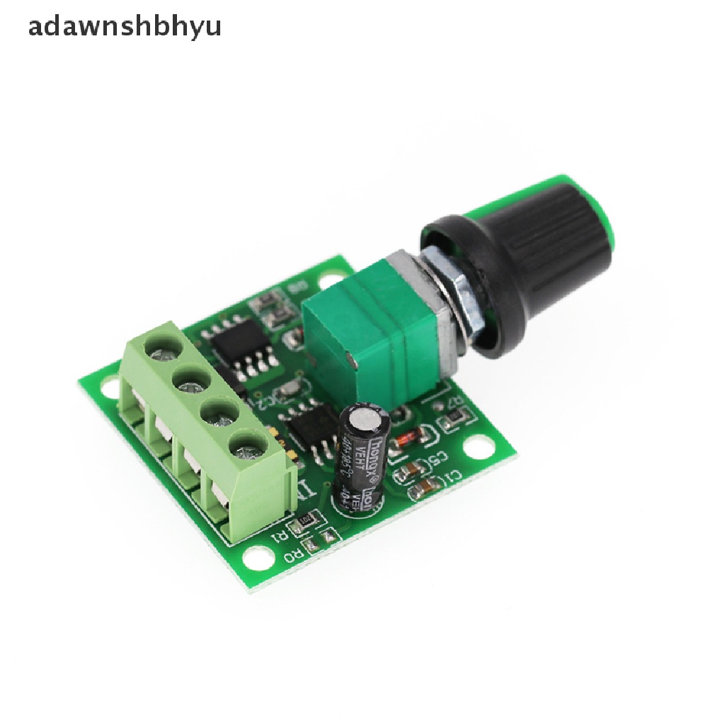 Adawnshbhyu 1.8V 3V 5V 6V 12V 2A PWM Dc Motor Speed Controller Variable Speed Regulator Governor Switch, Switch Fungsi 1803BK ID