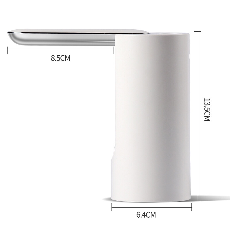 Elektrik Pompa Air Galon Dispenser Air Listrik Lipat 1000mAh Pemompaan Kuantitatif Dapat Memompa 6 Ember Air Sekaligus