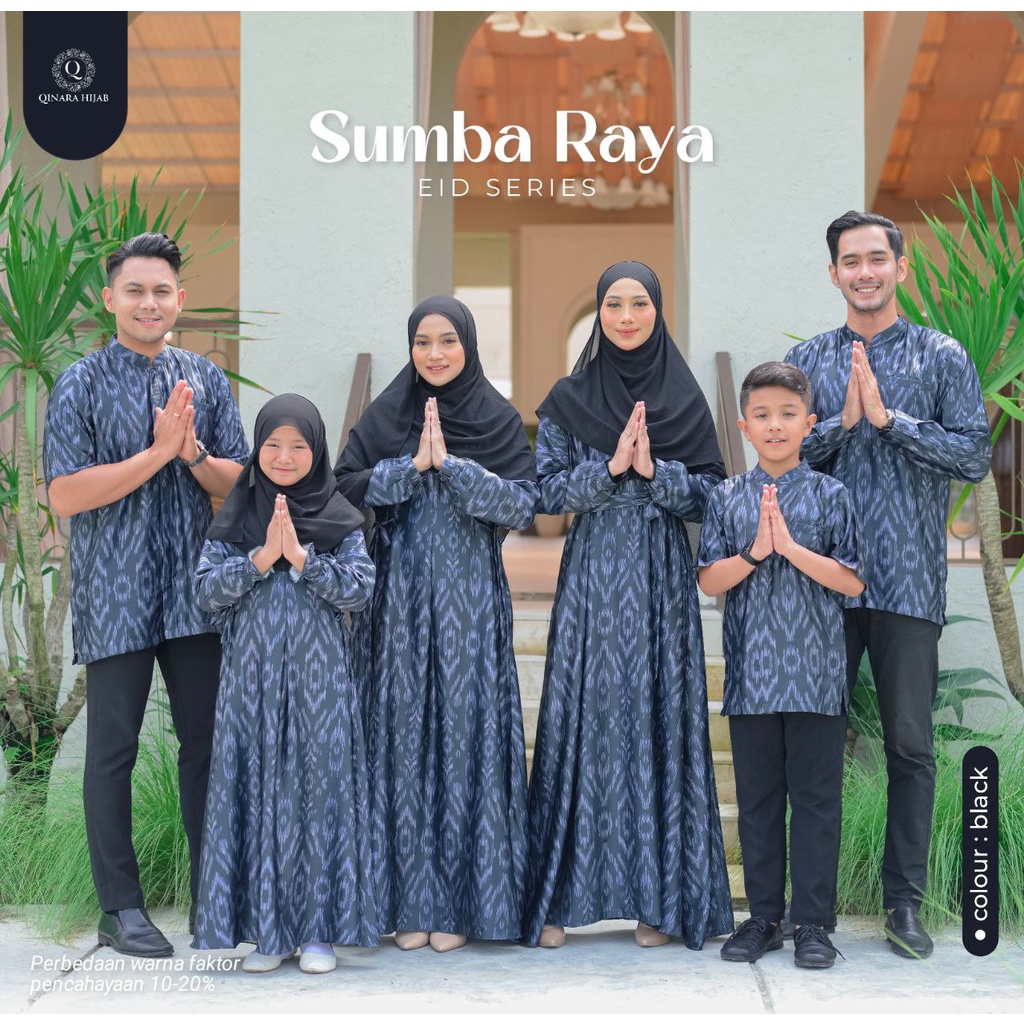 open PO sarimbit lebaran 2023 series sumba raya by qinara hijab/bahan dior silk mewah elegant/motif 