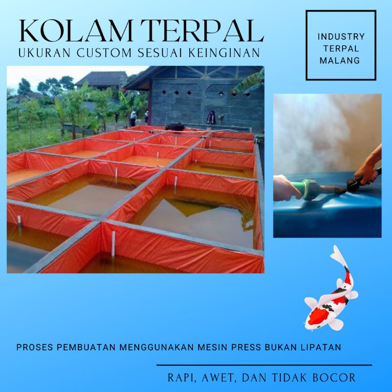 TERPAL KOLAM / KOLAM TERPAL / KOLAM IKAN / KOLAM ANAK / KOLAM PORTABEL / KOLAM TERPAL MURAH / TERPAL