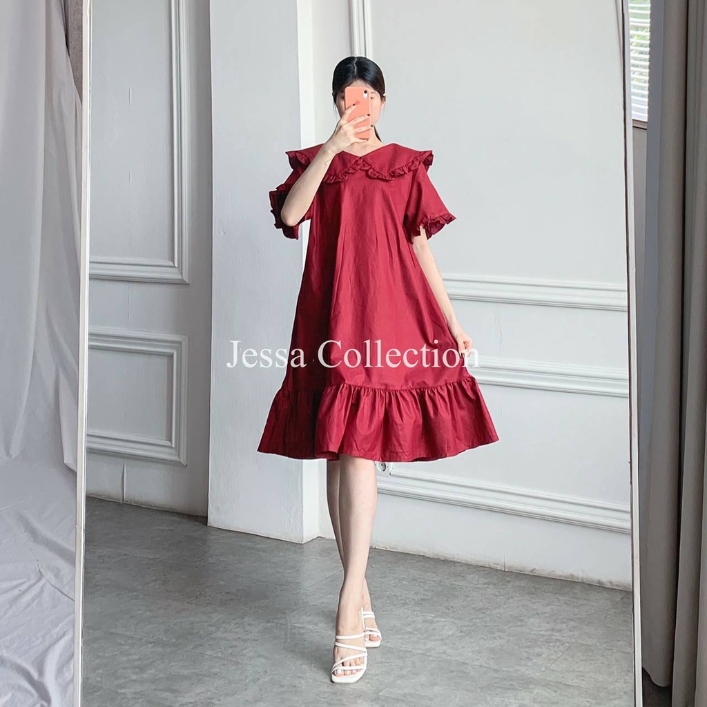 Premium Kalsia Collar Dress TH 458 COTTON