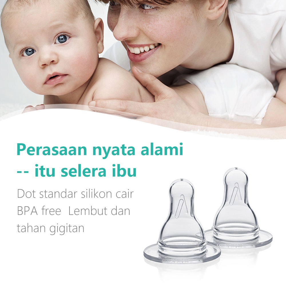 Lakhu 3.7cm bulat dot bayi nipple dot bayi slim neck