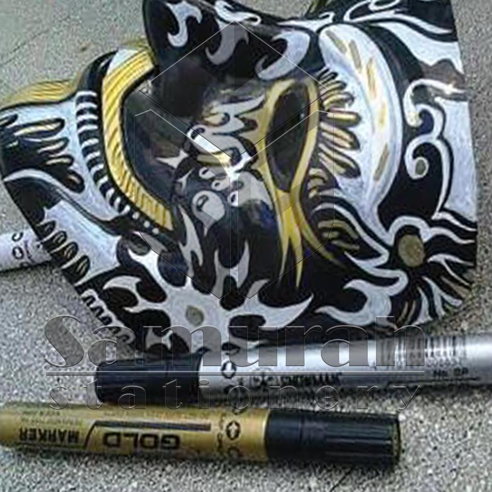 

((I-9-R ✓> Spidol Paint Marker Snowman Permanent Fine (F) / Extra Fine (EF) Warna Emas - Perak - Putih - Hitam / Gold - Silver - White - Black berkualitas