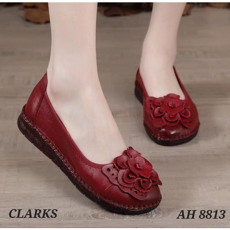 Clarks / Sepatu Clarks Bunga Buterfly / Sepatu wanita clarks kulit asli / clarks bunga Buterfly