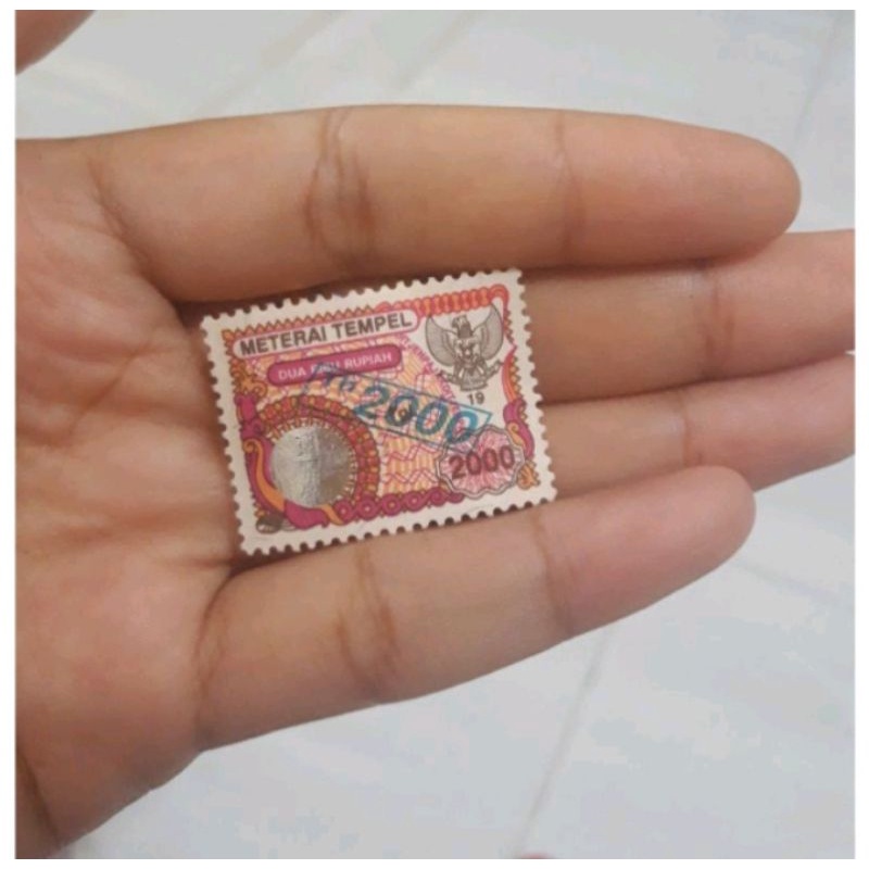 

Materai 2000 tahun 1991-1995 ada cap