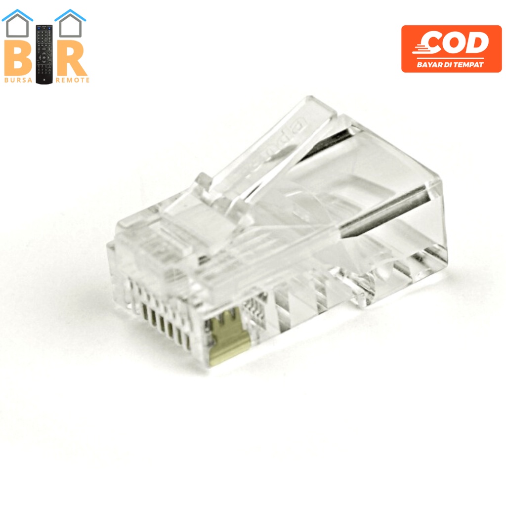 Connector Lan RJ45 Tenda Konektor Penghubung Ethernet Kabel UTP