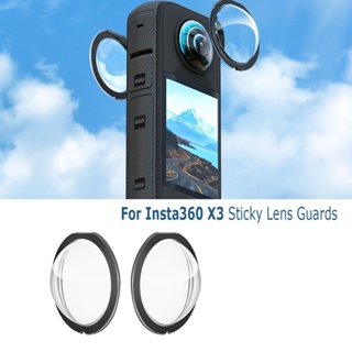 Anti Gores Untuk Insta360 X3 Sticky Lens Guards Dual-Lens 360mod for Insta 360x3 Protector Lens Cap Aksesoris Kamera Baru