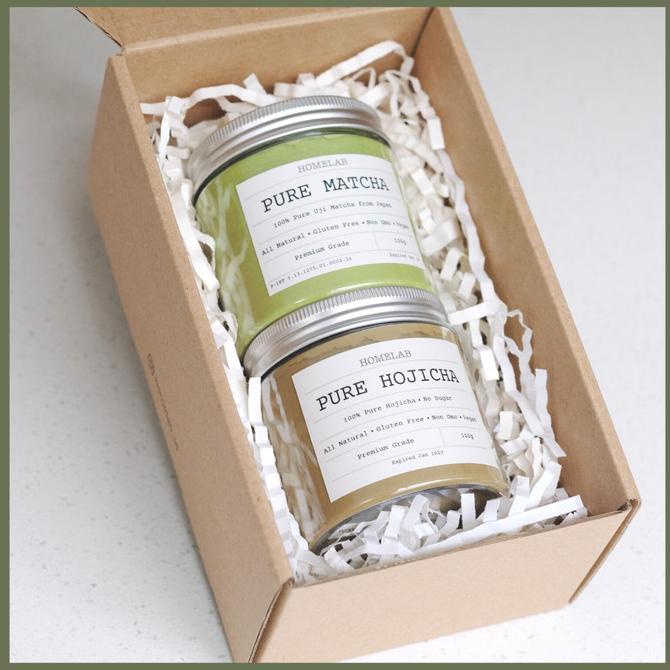 

Pure Uji Matcha & Pure Hojicha 100g - Paket Bundle