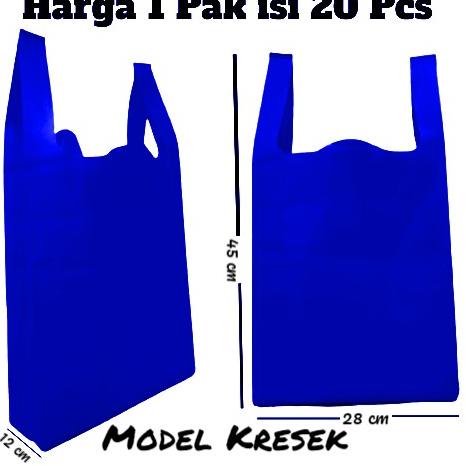 

■»► 20 Pcs) goodie bag tas kain spunbond Kresek 28x45x12 cm | TAS KAIN / KANTONG KRESEK / GOODIE BAG