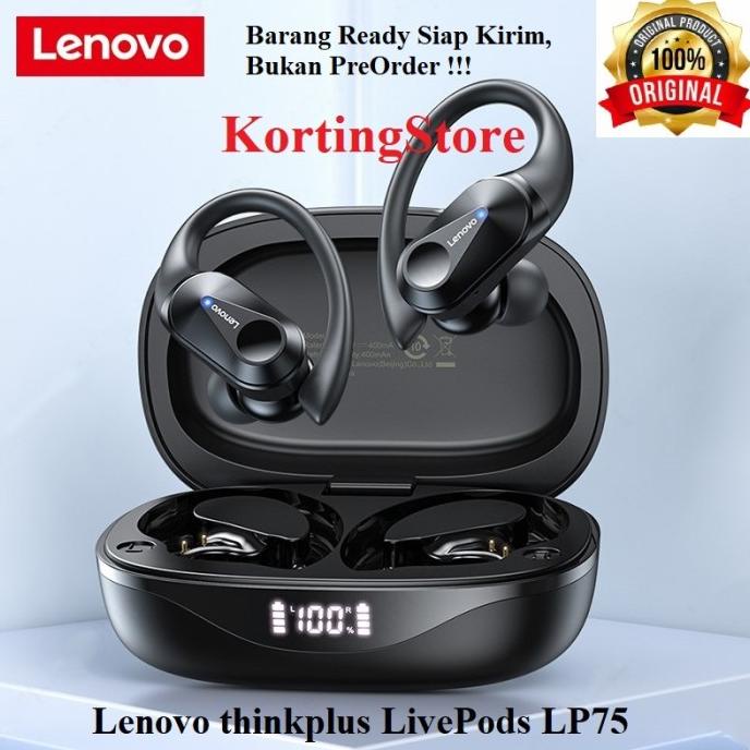 Lenovo Thinkplus Lp75 Original Tws Headset Earphone Bluetooth Stereo Mahoberry