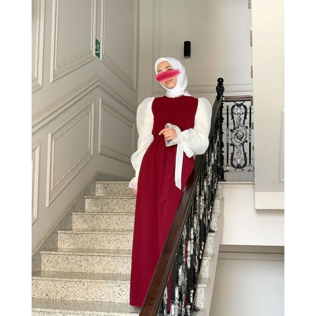 DRESS MUSLIM ORGANZA GAMIS