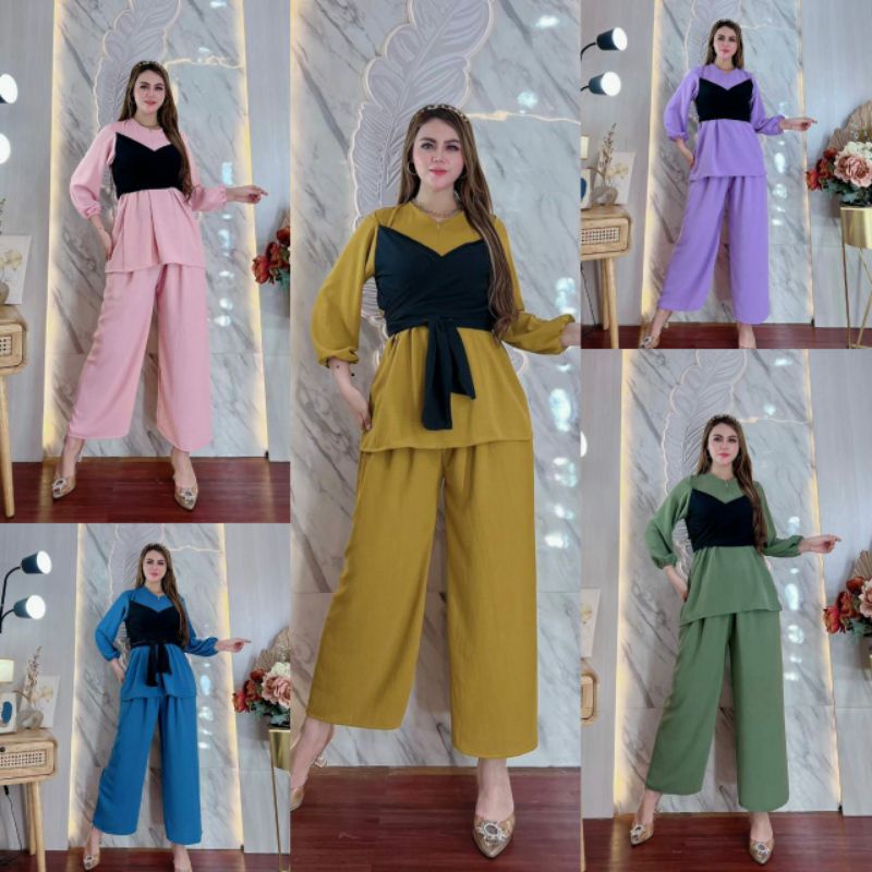 ONE SET LESTI KEKINIAN SETELAN WANITA