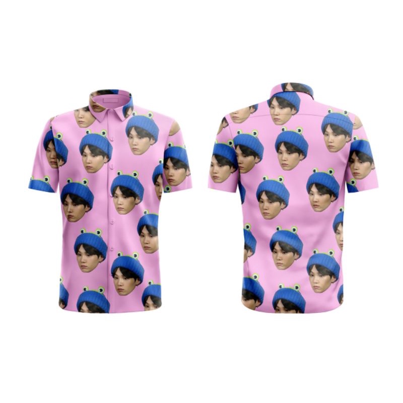 Kemeja Fans Suga BTS Premium Fullprint Custom