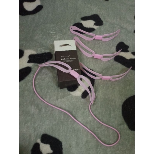 Paket buliding eyebrow stempel alis & cetakan alis sejajar 4 model