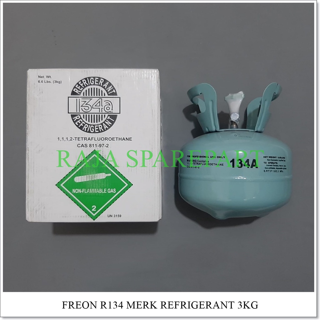 Freon AC / Freon Kulkas R134 3KG (Merk REFRIGERANT) (PENGIRIMAN KHUSUS PULAU JAWA)