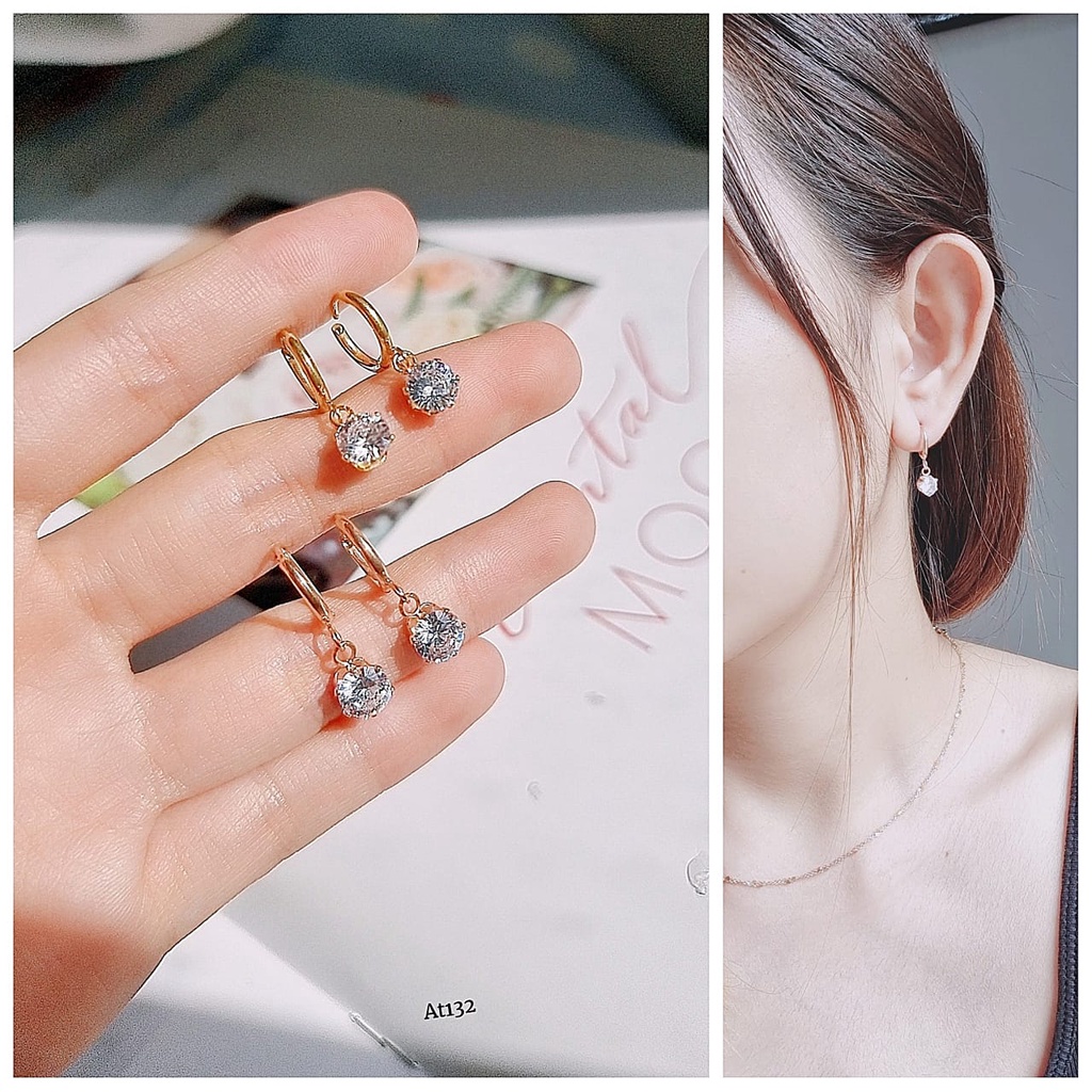 Anting titanium rosegold fashion