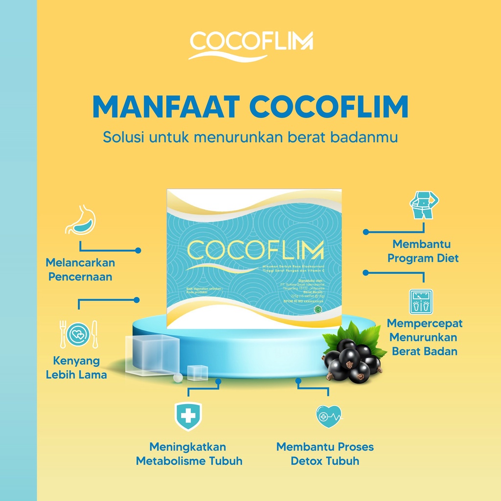 LB - Cocoflim Fiber Pouch ( isi 7 sacheet ) | Cocofilm Minuman paket Diet Sehat Pouch untuk Satu Minggu