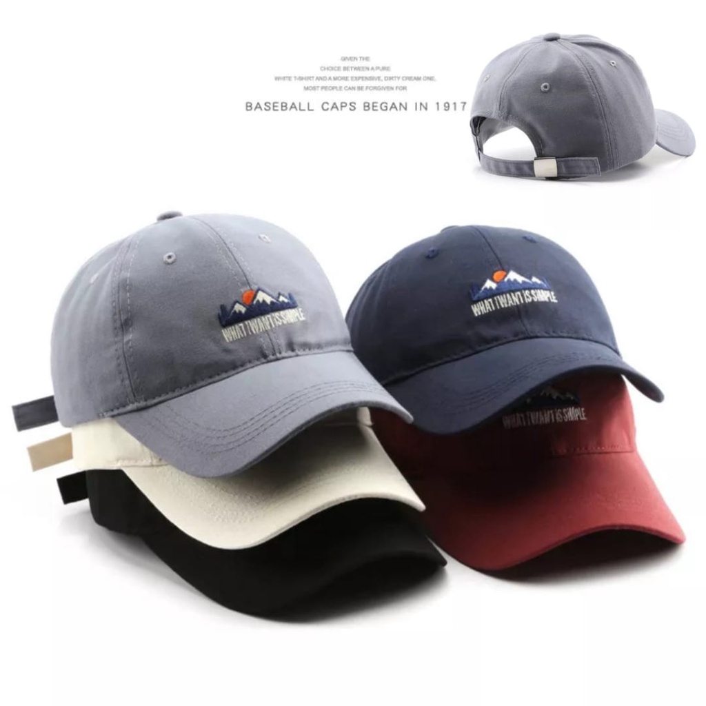 TOPI BASEBALL / PRIA WANIA / TOPI GAUL KEKINIAN TERLARIS (COD) LOGO SIMPLE BISA BAYAR DI TEMPAT