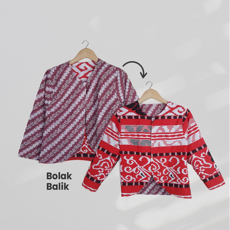 Outer / Bolero Batik Motif Bolak Balik - Naira Batik