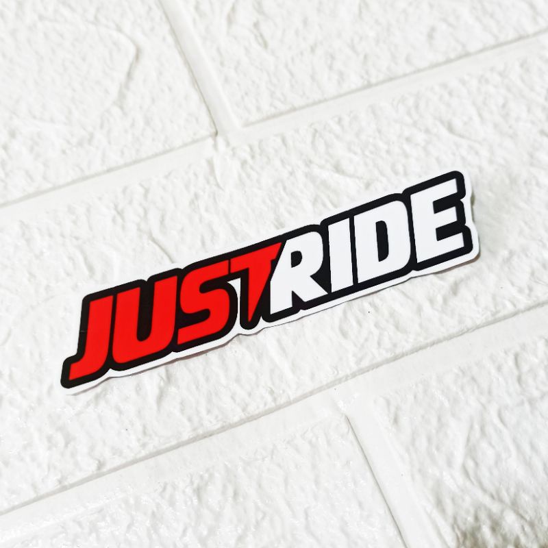 STIKER JUSTRIDE STICKER JUSTRIDE