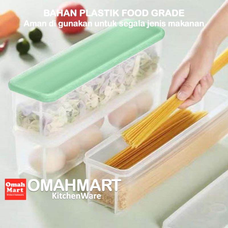 Bonbox Toples Kotak Panjang Plastik Tempat Penyimpanan Makanan Kulkas Bsb10
