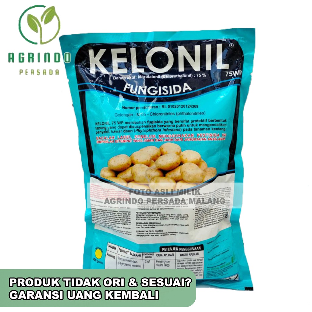 Fungisida Kelonil 75WP 500 gram | Kelonil 500 gram | Fungisida sejenis Daconil